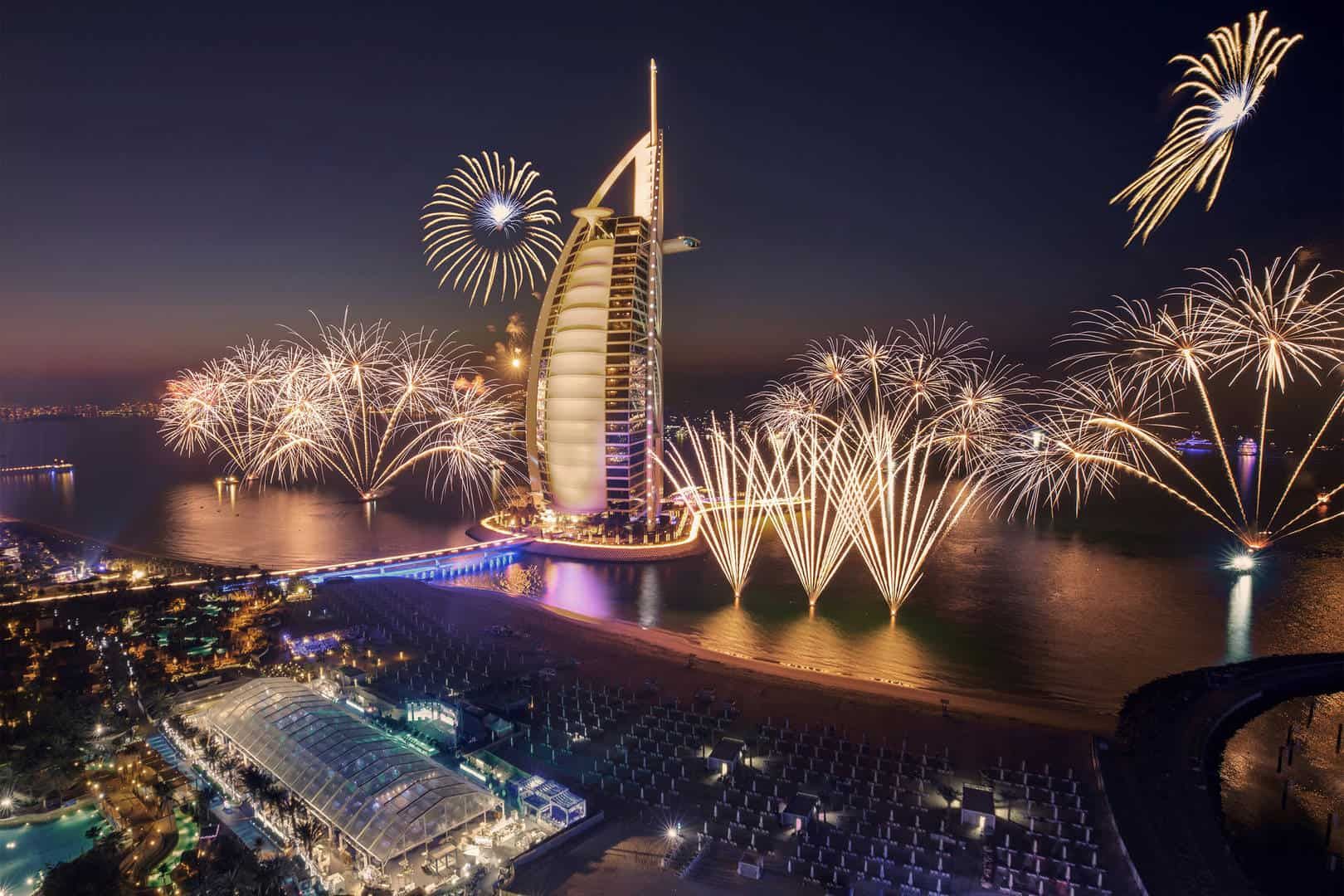 Burj Al Arab Jumeirah fireworks